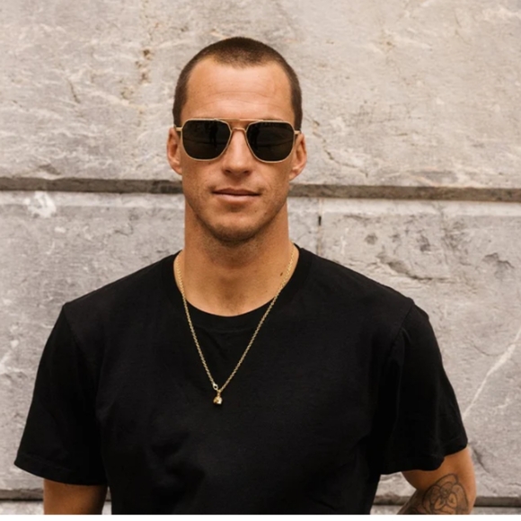 ELECTRIC Large  Gold  Men's Sunglasses - Picture 3 of 6